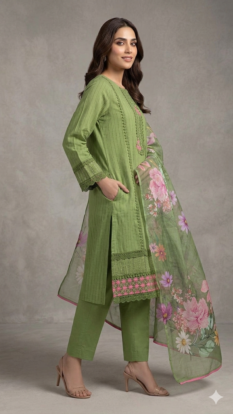 Stitched suit