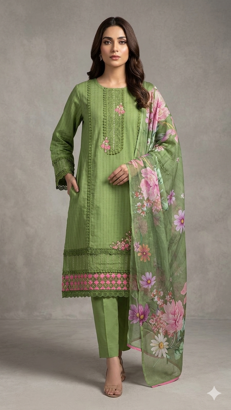Stitched suit